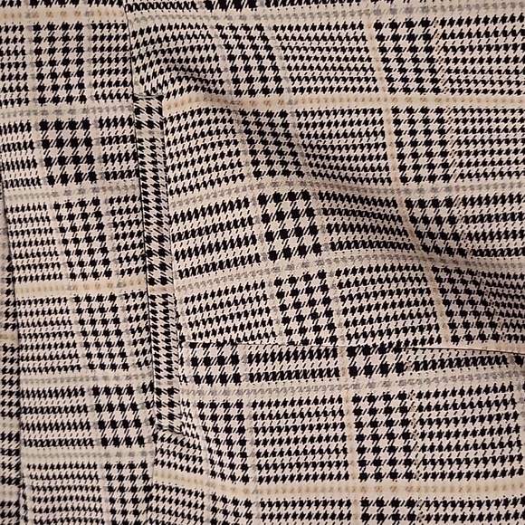 Adrianna Papell Plaid Taupe Dress Pants - Picture 5 of 8